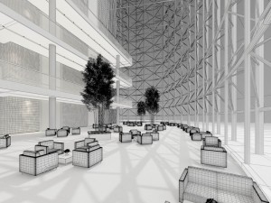 office reception area meeting room 06 3D Model