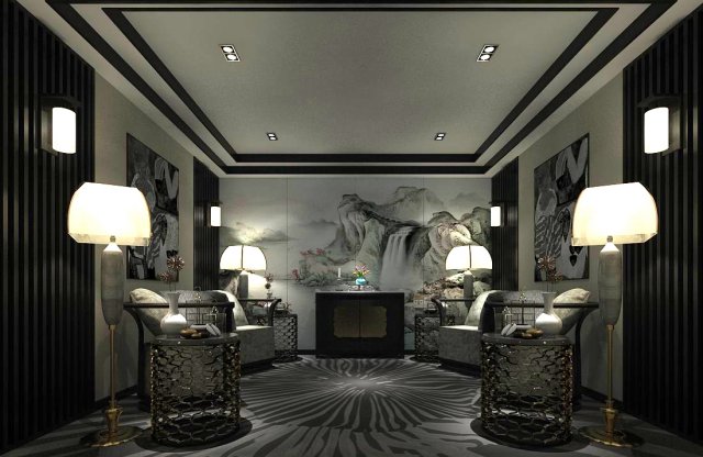office reception area meeting room 09 Modèle 3D .c4d .max .obj .3ds .fbx .stl .blend 