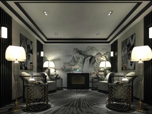 office reception area meeting room 09 3D 모델