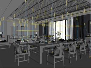 office reception area meeting room 10 Modelo 3D