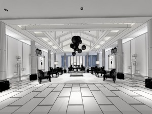 office reception area meeting room 12 3Dモデル