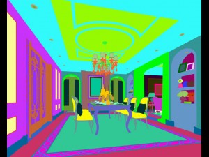 family - kitchen - restaurant 01 Modello 3D