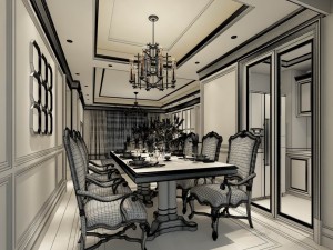 family - kitchen - restaurant 03 3D Model