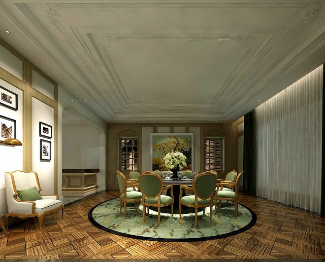 family - kitchen - restaurant 05 Modelo 3D .c4d .max .obj .3ds .fbx .stl .blend 