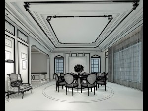 family - kitchen - restaurant 05 Modelo 3D