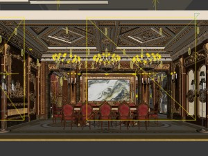 family - kitchen - restaurant 06 Modèle 3D