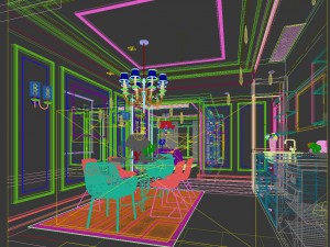 family - kitchen - restaurant 07 Modelo 3D