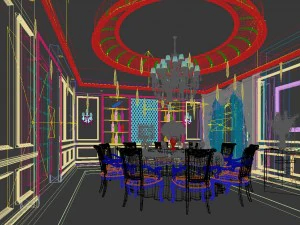 family - kitchen - restaurant 09 3D Model