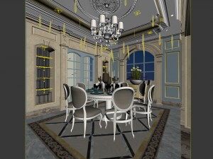 family - kitchen - restaurant 10 Modelo 3D