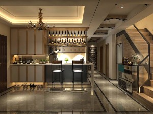 family - kitchen - restaurant 12 3D Модель