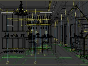 family - kitchen - restaurant 12 3D Model