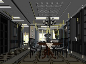 family - kitchen - restaurant 13 3Dモデル