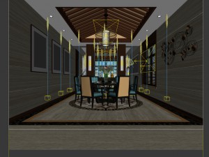family - kitchen - restaurant 19 Modelo 3D