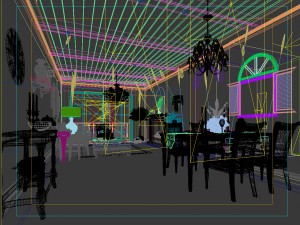family - kitchen - restaurant 21 3D Модель