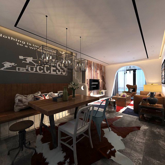 family - kitchen - restaurant 25 3D Model .c4d .max .obj .3ds .fbx .stl .blend 