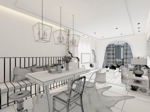 family - kitchen - restaurant 25 3D Model