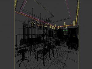 family - kitchen - restaurant 25 3D Model