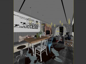 family - kitchen - restaurant 25 3D Model