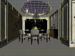 family - kitchen - restaurant 26 3D Model