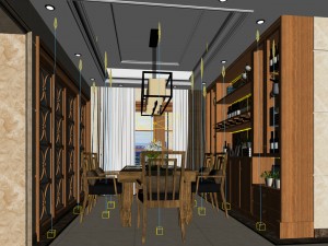 family - kitchen - restaurant 27 3D Model