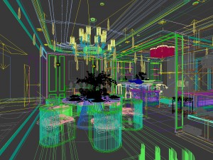 family - kitchen - restaurant 28 Modèle 3D