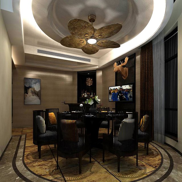 family - kitchen - restaurant 29 3D Model .c4d .max .obj .3ds .fbx .stl .blend 