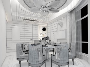 family - kitchen - restaurant 29 3D Model