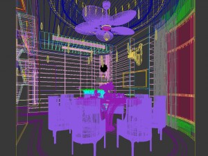 family - kitchen - restaurant 29 3D Model