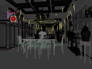 family - kitchen - restaurant 30 3D Model