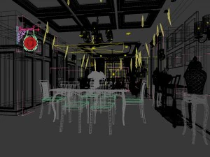 family - kitchen - restaurant 30 3D Model