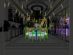 family - kitchen - restaurant 31 3D Model