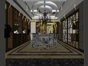 family - kitchen - restaurant 31 3D Model