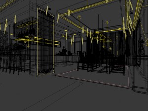 family - kitchen - restaurant 33 3D Model
