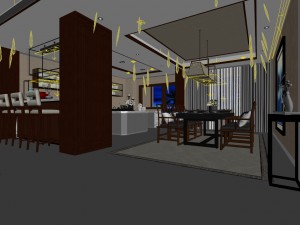 family - kitchen - restaurant 33 3D Model