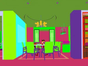 family - kitchen - restaurant 34 3D Model