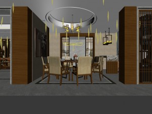 family - kitchen - restaurant 34 3D Модель