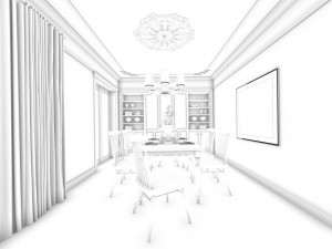 family - kitchen - restaurant 35 Model 3D