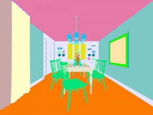 family - kitchen - restaurant 35 Model 3D