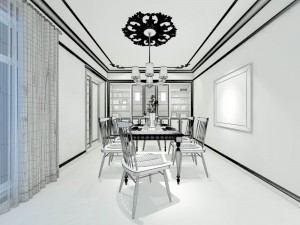 family - kitchen - restaurant 35 Model 3D
