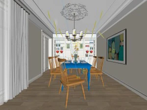 family - kitchen - restaurant 35 3D Model