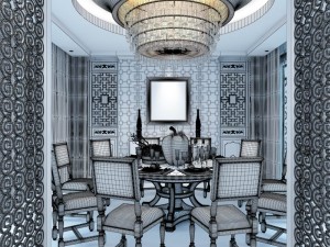 family - kitchen - restaurant 38 3D Model