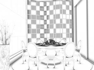 family - kitchen - restaurant 39 3D Model