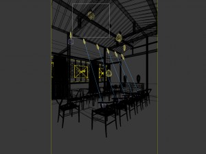 family - kitchen - restaurant 40 3D Модель