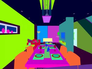 family - kitchen - restaurant 41 3D Model