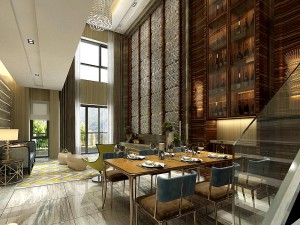 family - kitchen - restaurant 44 Model 3D