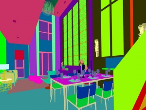 family - kitchen - restaurant 44 3D Model