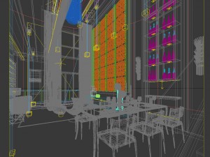family - kitchen - restaurant 44 3D Model
