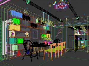 family - kitchen - restaurant 46 3D Модель