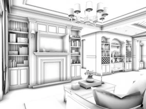 family - kitchen - restaurant 47 3D Model