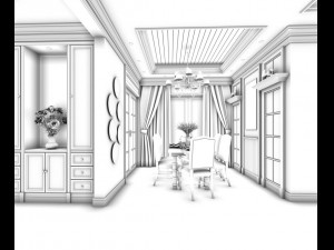family - kitchen - restaurant 49 3D 模型